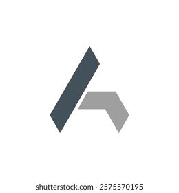 A geometric letter A logo.