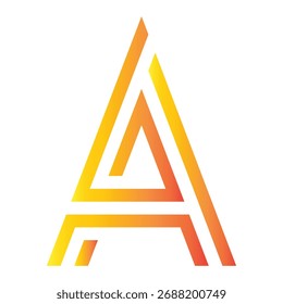 Geometric Letter A Logo Design