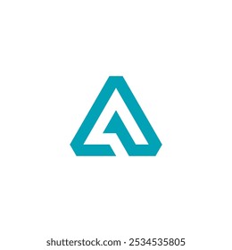 Geometric Letter A Logo design vector template