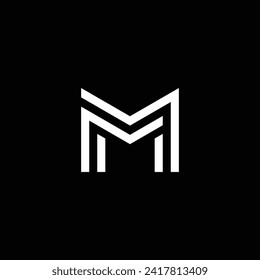 Geometric letter M logo. Great for building business logo