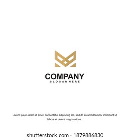 
Der geometrische Buchstabe m Logo für Marke oder Firma mit Text.
Vektorgrafik.Letter m Logo modern, Symbol flach und Vektordesign Vorlage. 
