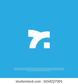 Plantilla de diseño de Vector de logotipo de tecnología de flecha de letra geométrica