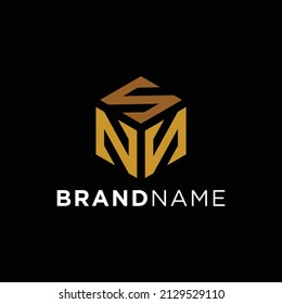 GEOMETRIC LETTER N HEXAGON LOGO DESIGN COMPANY