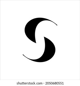 geometric letter S logo with curve