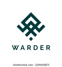 Geometric Letter W Initial Logo Design, a sleek and modern representation of the letter W