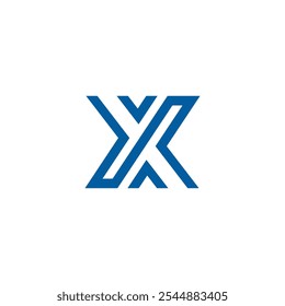 Geometric Letter X Logo design vector template