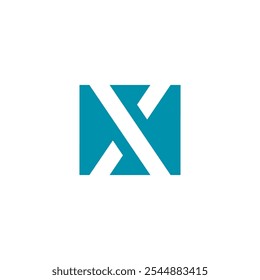 Geometric Letter X Logo design vector template