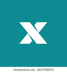 Geometric Letter X logo design vector template