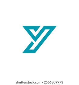 Geometric Letter Y Logo design vector template