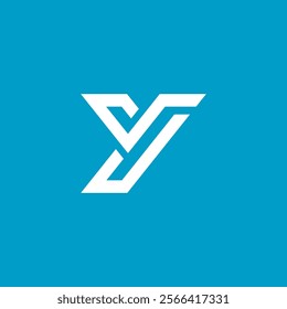 Geometric Letter Y Logo design vector template