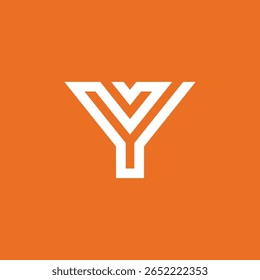 letra geométrica y modelo de vetor de design de logotipo