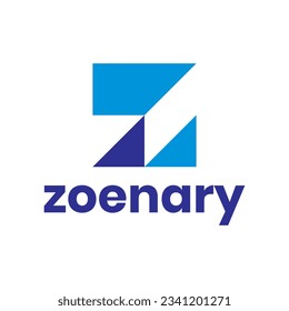 Geometric letter Z logo icon design.