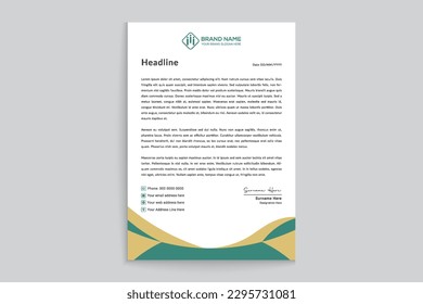Geometric letterhead design template design