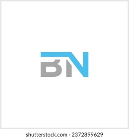 letras geométricas bn, n, b, letra del logotipo de nb