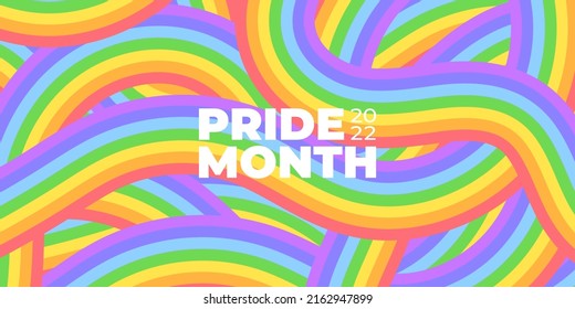 Geometric LGBT Pride Month vector pattern.