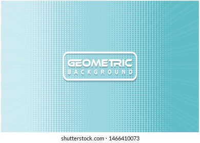 Geometric light blue halftone color combo vector background