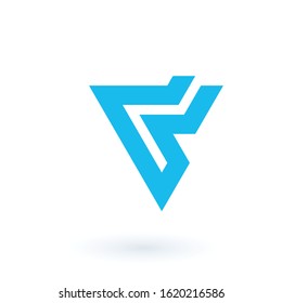 Geometric lightning logo icon design template element. Business identity tech element. Stock Vector illustration isolated on white background.