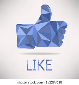 Geometric like button