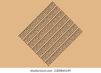 Geometric line. abstract clothes pattern with Greek antique motif. Art illustration. Abstract background for fabric cloth, fashion, ceramic floor, ornament textile, texture. Black and white color