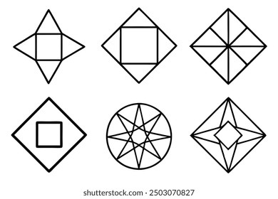 Geometric Line Art Illustration Highlighting Modern and Elegant Patterns