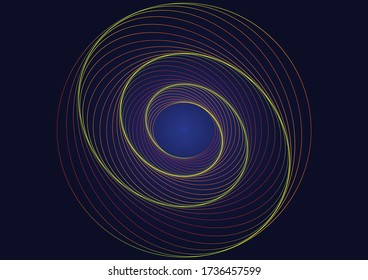 Geometric Line Art.wave poster design.abstract gradient line waves.
