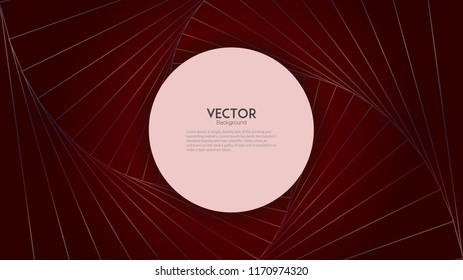 Geometric line with banner space for background.