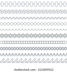 Geometric line for frame and border for design