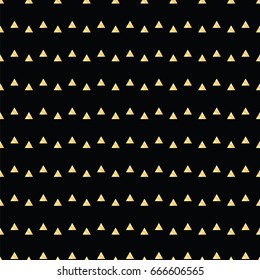 Geometric line gold abstract seamless pattern with triangle. Wrapping paper. Scrapbook paper. Tiling. Vector illustration. Background. Graphic texture for design, wallpaper. 