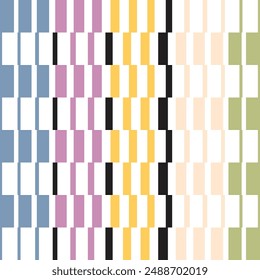 Gradiación de línea geométrica, gradiente de franjas gruesas, patrón de ilustraciones de Vector simple con columnas de Vertical, rectángulos y trapezoides, diseño rítmico, composición visualmente atractiva, fondo de semitonos,