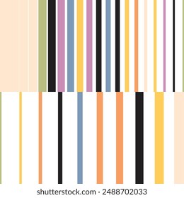 Gradiación de línea geométrica, gradiente de franjas gruesas, patrón de ilustraciones de Vector simple con columnas de Vertical, rectángulos y trapezoides, diseño rítmico, composición visualmente atractiva, fondo de semitonos,