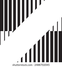 Gradiación de línea geométrica, gradiente de franjas gruesas, patrón de ilustraciones de Vector simple con columnas de Vertical, rectángulos y trapezoides, diseño rítmico, composición visualmente atractiva, fondo de semitonos,