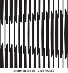 Gradiación de línea geométrica, gradiente de franjas gruesas, patrón de ilustraciones de Vector simple con columnas de Vertical, rectángulos y trapezoides, diseño rítmico, composición visualmente atractiva, fondo de semitonos,