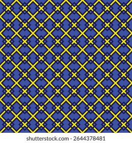 Geometric Line Modern Abstract Pattern with Intersecting Crosses Seamless Design
