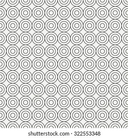 Geometric line monochrome abstract hipster seamless pattern with round, circle. Wrapping paper. Scrapbook paper. Tiling. Vector illustration. Background. Graphic texture for design, wallpaper. 