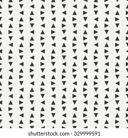 Geometric line monochrome abstract hipster seamless pattern with triangle. Wrapping paper. Scrapbook paper. Tiling. Vector illustration. Background. Graphic texture for design, wallpaper. 