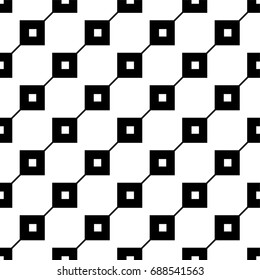 Geometric line monochrome abstract seamless pattern with rectangle. Wrapping paper. Scrapbook paper. Tiling. Vector illustration. Background. Graphic texture for design, wallpaper.