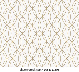 geometric line ornament seamless pattern, modern minimalist style pattern background