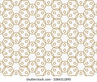 geometric line ornament seamless pattern, modern minimalist style pattern background