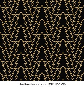 geometric line ornament seamless pattern, modern minimalist style pattern background