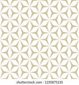 Geometric line pattern abstract  seamless background gold luxury color design for greeting season Christmas and Happy new year.
