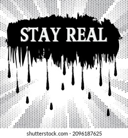 patrón de línea geométrica y permanencia real de fondo gráfico de slogan abstracto