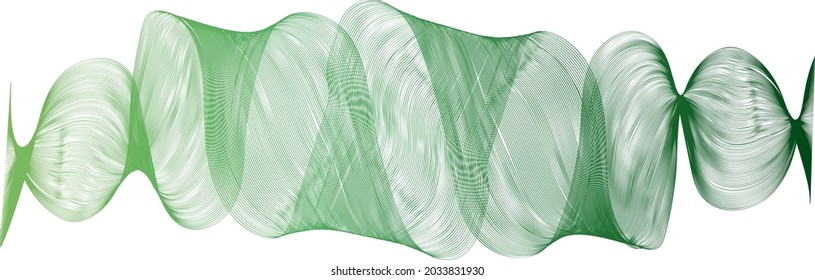 Geometric line pattern wave gradient bright colors, art curve shape