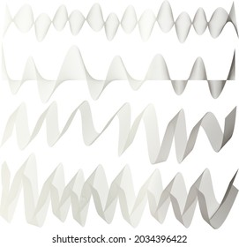 Geometric line pattern wave gradient bright colors, art curve shape background