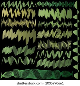 Geometric line pattern wave gradient vibrant colors art curve shape trendy background