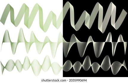 Geometric line pattern wave gradient vibrant colors art curve shape trendy background