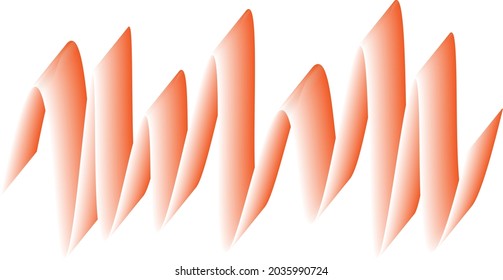 Geometric line pattern wave gradient vibrant colors art curve shape trendy background
