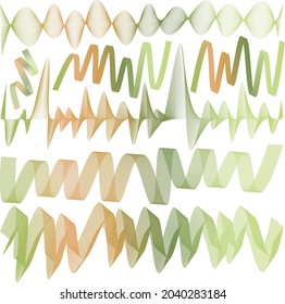 Geometric line pattern wave gradient vibrant colors art curve shape trendy background