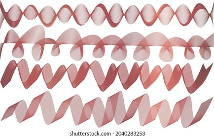 Geometric line pattern wave gradient vibrant colors art curve shape trendy background