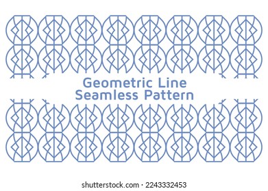 Geometric Line Seamless Pattern Design Background