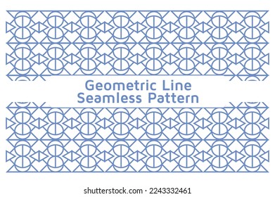 Geometric Line Seamless Pattern Design Background